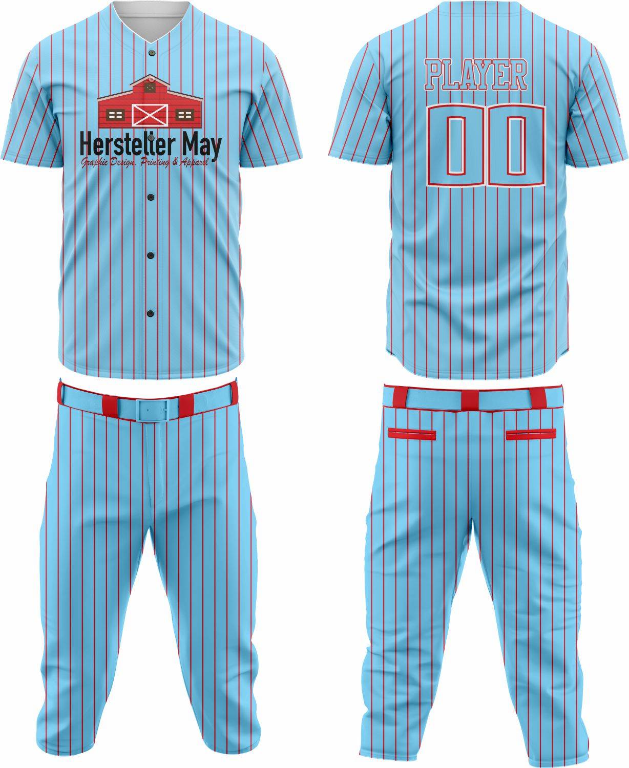 Baseball Team Uniform 64 – Custom & Breathable Performance Wear