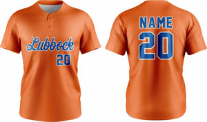 Baseball Two Button Jersey 13 – Customizable Name & Number | Breathable & Comfortable Sportswear