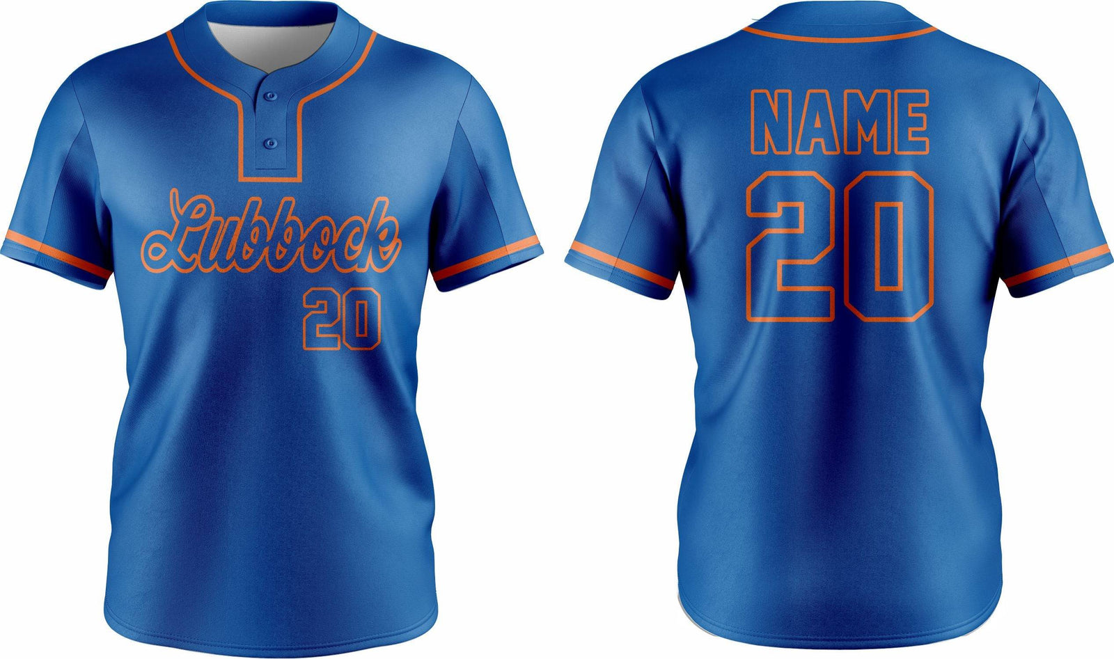 Baseball Two Button Jersey 15 – Customizable Name & Number | Breathable & Comfortable Sportswear