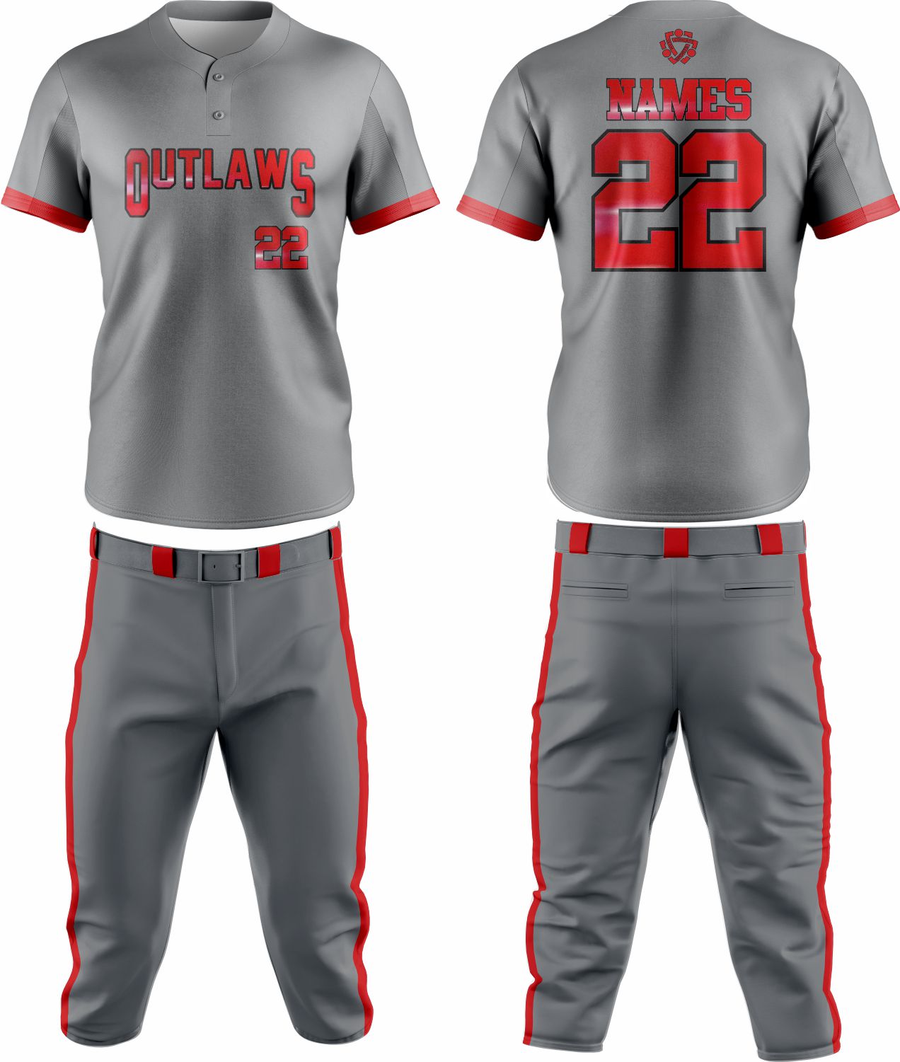 Baseball Team Uniform 53 – Custom & Breathable Performance Wear - Team Concept Sports