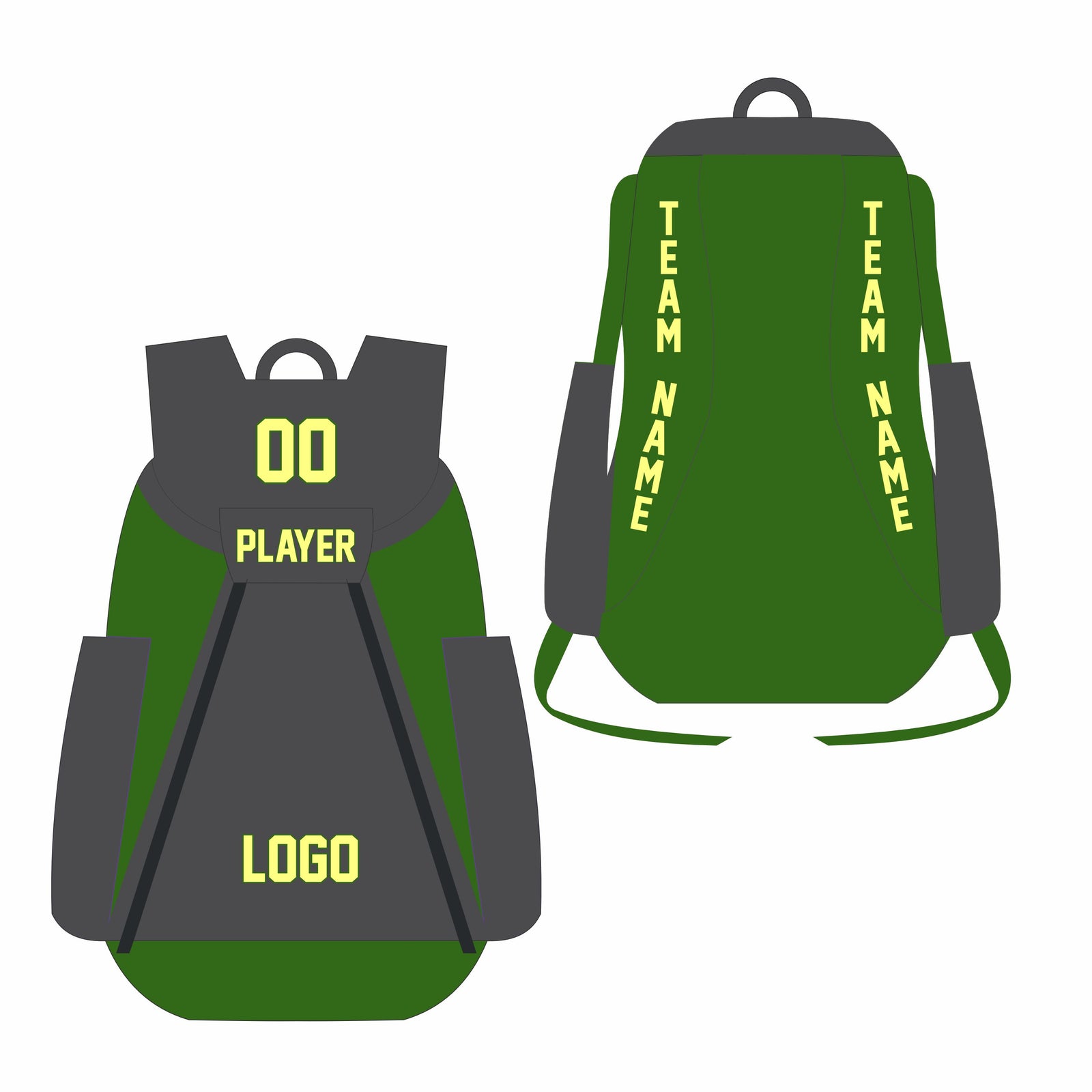 High-Performance Sports Bags 01 - Customizable Name & Number - Team Concept Sports