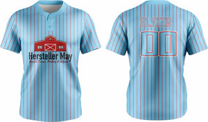 Baseball Two Button Jersey 10 – Customizable Name & Number | Breathable & Comfortable Sportswear