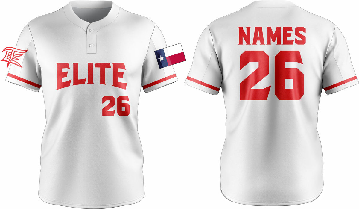 Baseball Two Button Jersey 18 – Customizable Name & Number | Breathable & Comfortable Sportswear