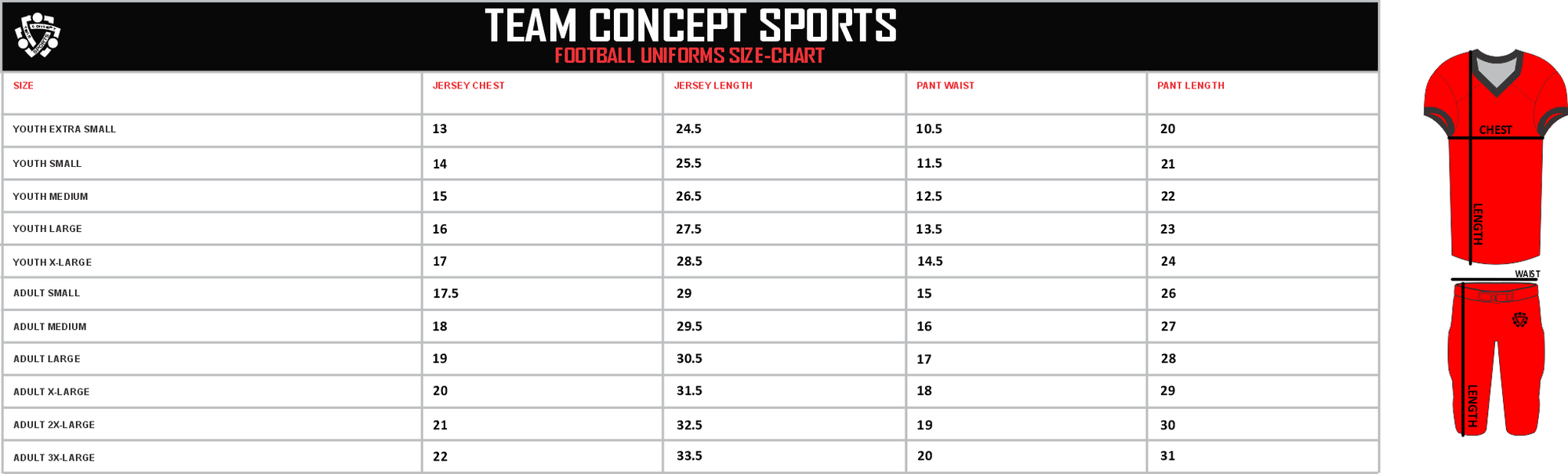 American Football Clothing 28 - Premium Gear for Performance and Style - Team Concept Sports