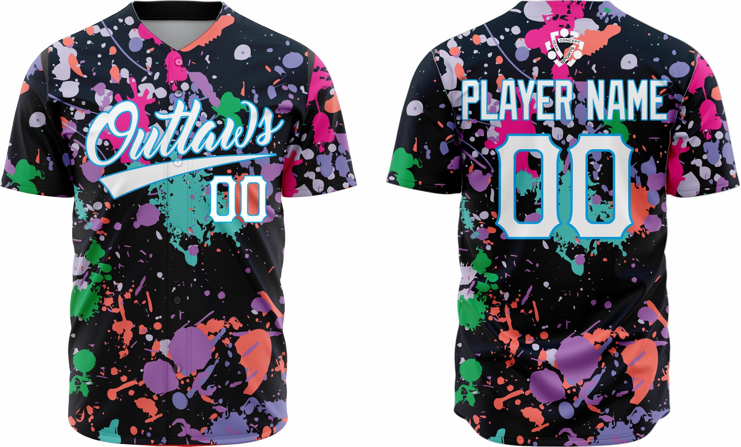 Baseball Jersey 26 – Customizable Name & Number | Breathable & Comfortable Sportswear - Team Concept Sports