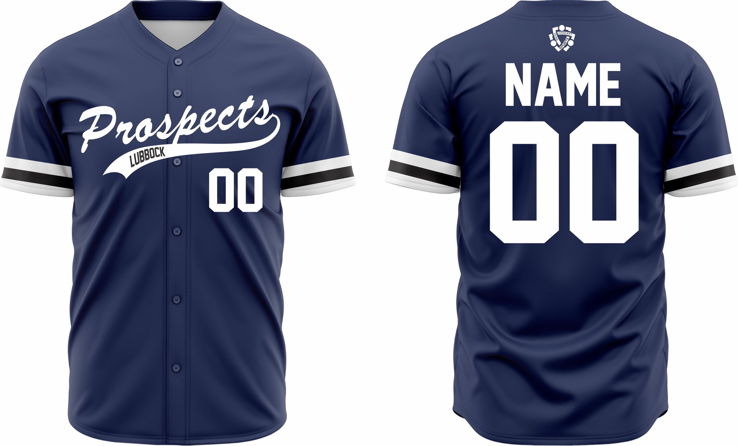 Baseball Jersey 34 – Customizable Name & Number | Breathable & Comfortable Sportswear - Team Concept Sports