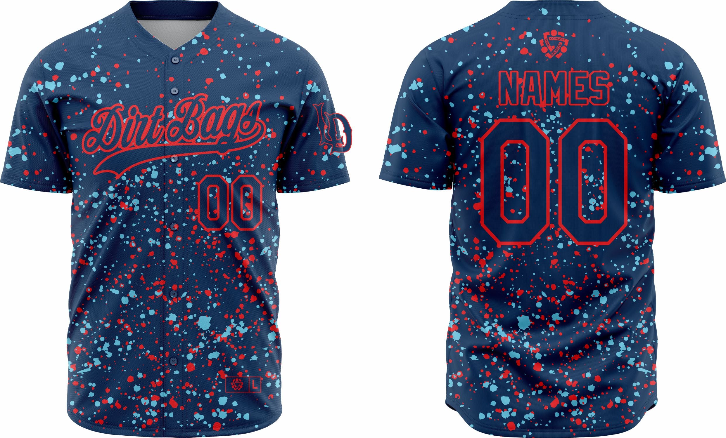 Baseball Jersey 42 – Customizable Name & Number | Breathable & Comfortable Sportswear - Team Concept Sports