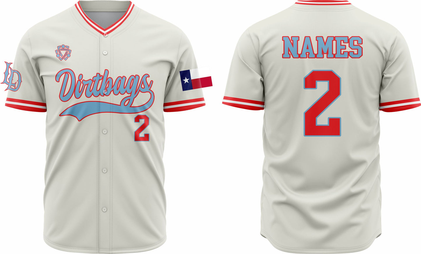 Baseball Jersey 46 – Customizable Name & Number | Breathable & Comfortable Sportswear - Team Concept Sports