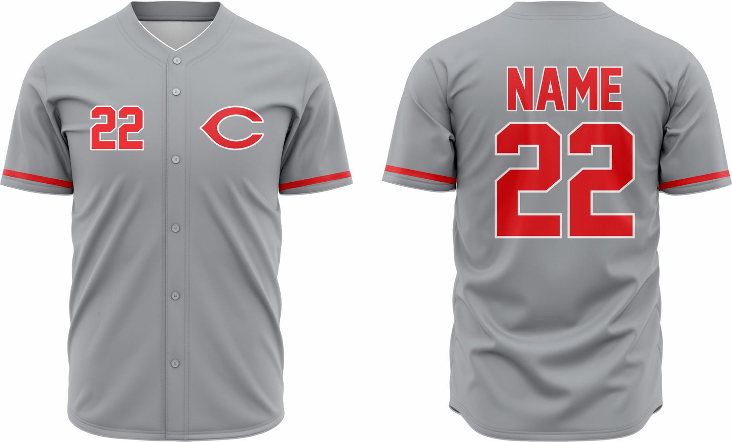 Baseball Jersey 55 – Customizable Name & Number | Breathable & Comfortable Sportswear - Team Concept Sports