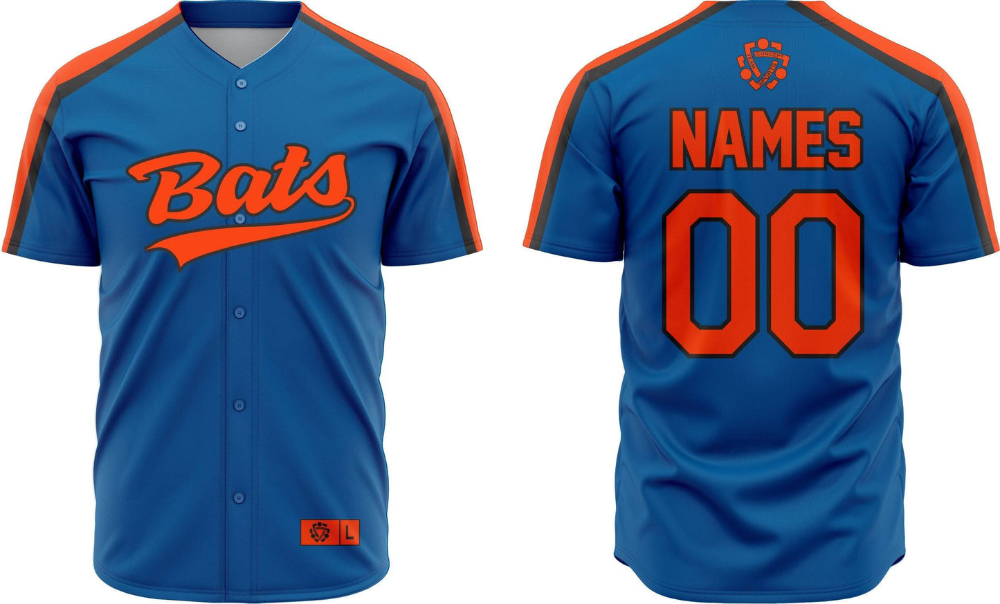 Baseball Jersey 66 – Customizable Name & Number | Breathable & Comfortable Sportswear - Team Concept Sports