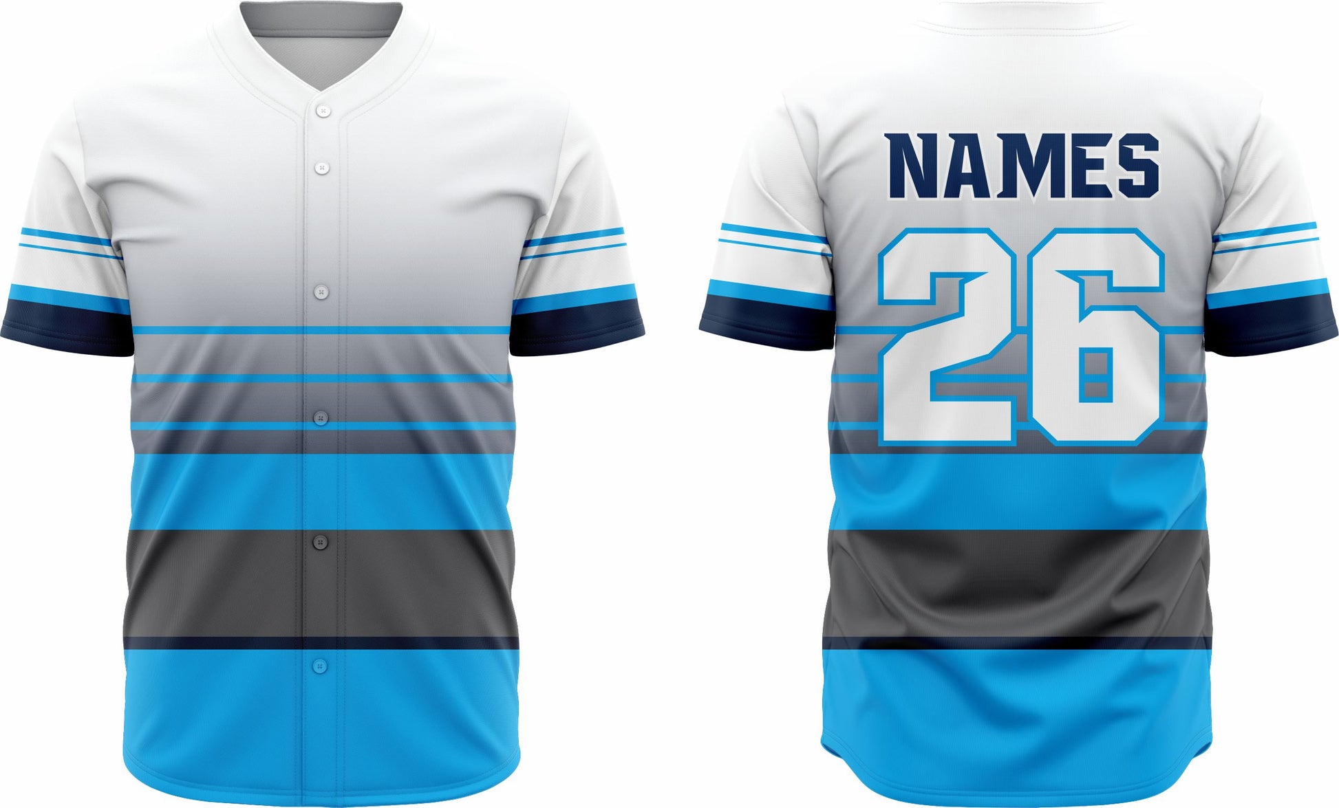 Baseball Jersey 7 – Customizable Name & Number | Breathable & Comfortable Sportswear - Team Concept Sports