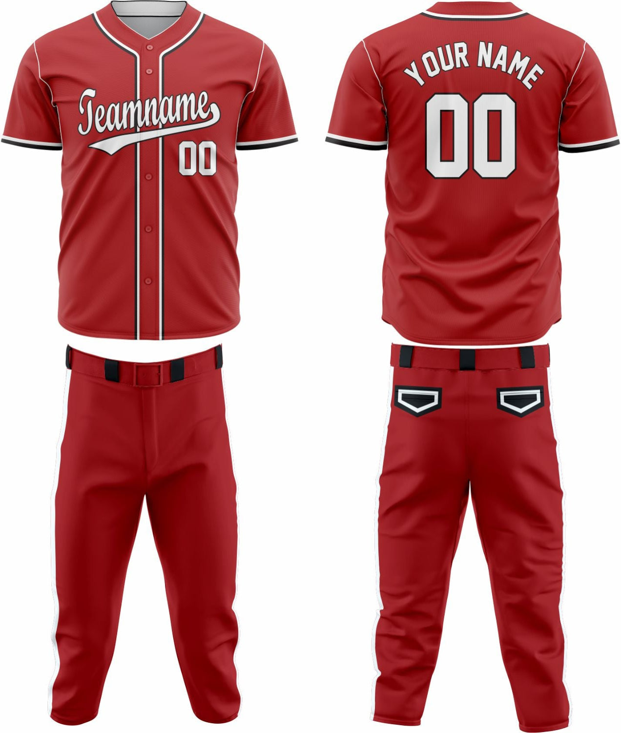 Baseball Team Uniform 2 – Custom & Breathable Performance Wear - Team Concept Sports