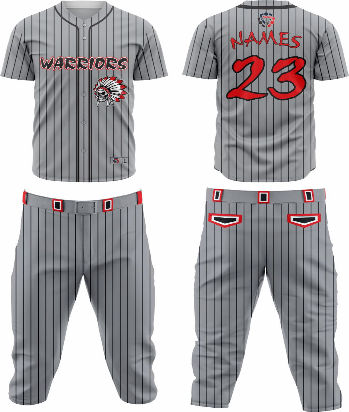 Baseball Team Uniform 3 – Custom & Breathable Performance Wear - Team Concept Sports