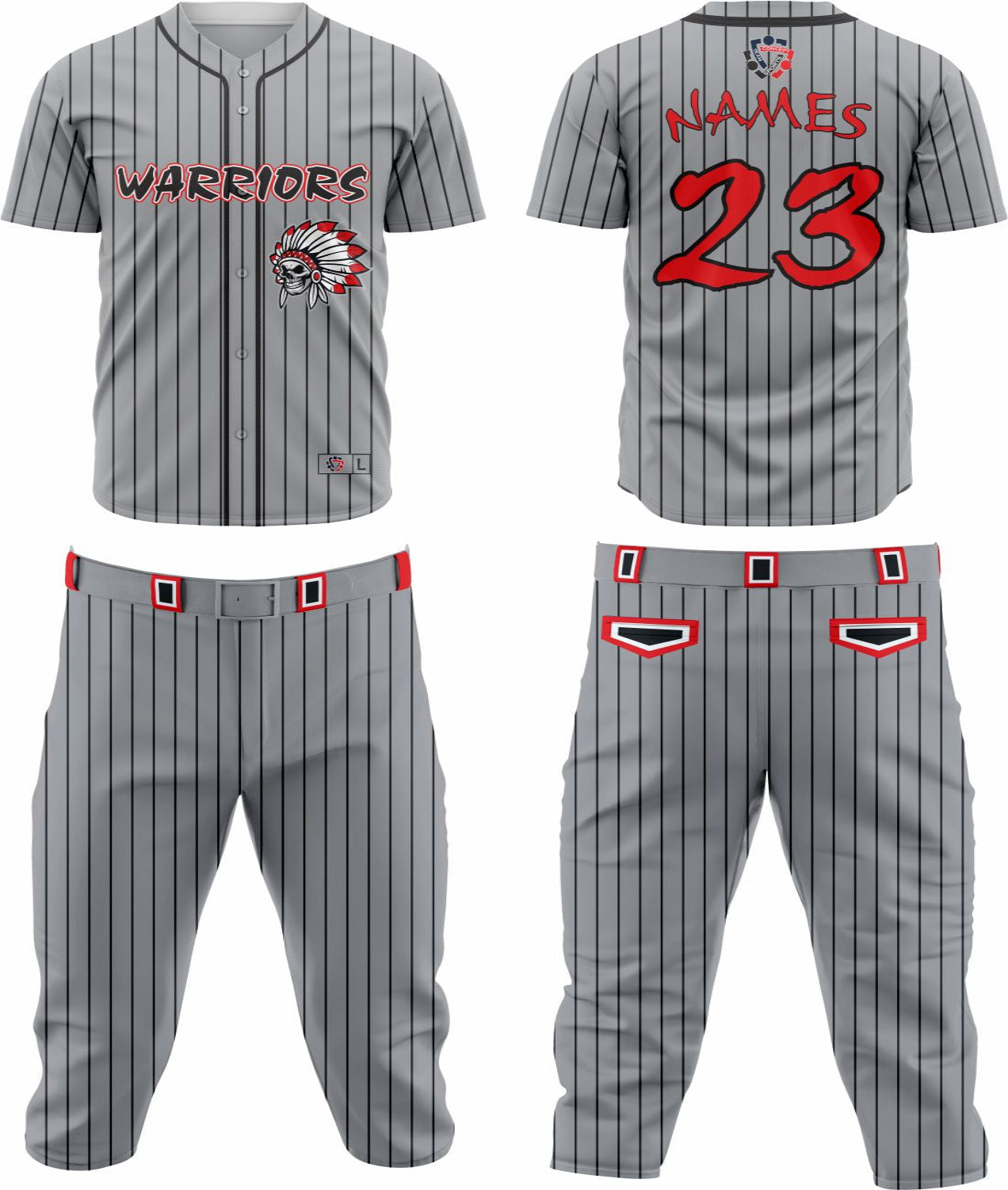Baseball Team Uniform 3 – Custom & Breathable Performance Wear - Team Concept Sports