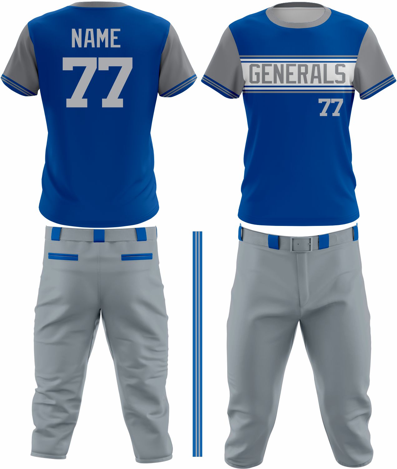 Baseball Team Uniform 49 – Custom & Breathable Performance Wear - Team Concept Sports