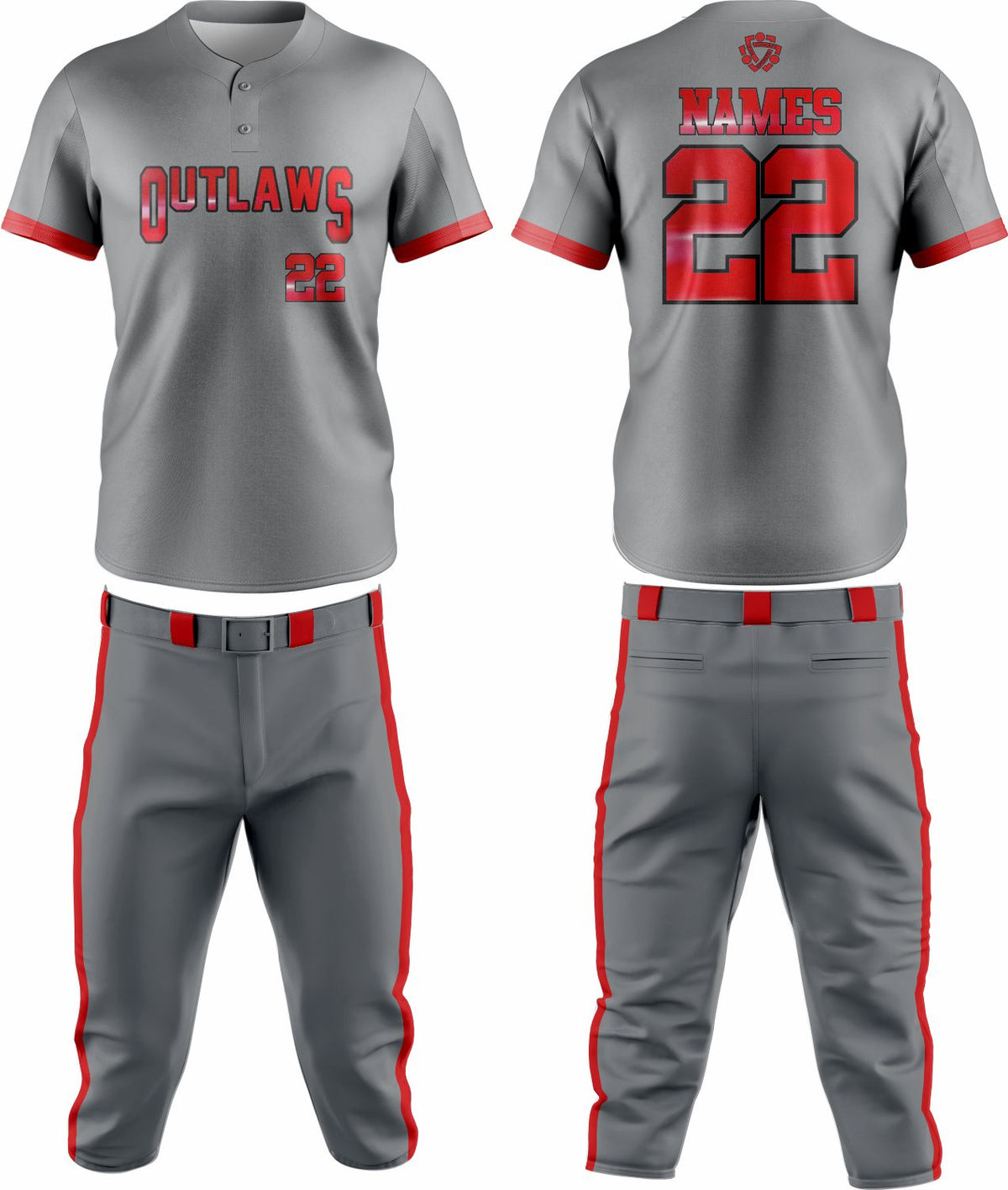 Baseball Team Uniform 53 – Custom & Breathable Performance Wear - Team Concept Sports