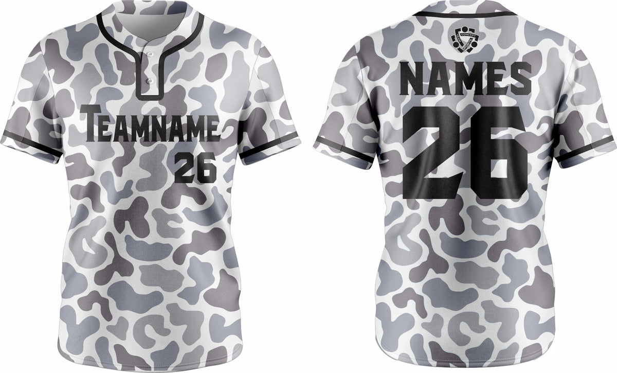 Baseball Two Button Jersey 04 – Customizable Name & Number | Breathable & Comfortable Sportswear - Team Concept Sports