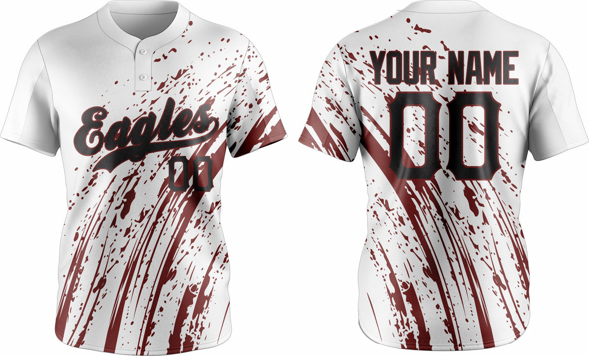 Baseball Two Button Jersey 05 – Customizable Name & Number | Breathable & Comfortable Sportswear - Team Concept Sports