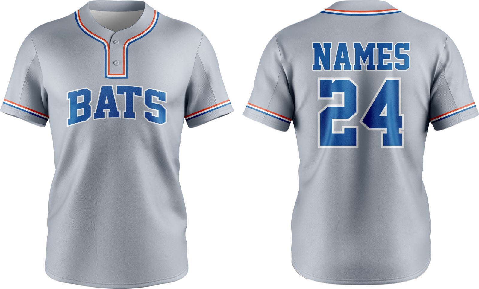 Baseball Two Button Jersey 09 – Customizable Name & Number | Breathable & Comfortable Sportswear - Team Concept Sports
