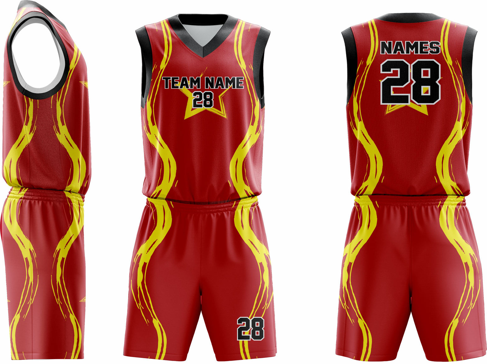 Custom Basketball Uniform 27 – Premium Team Jerseys & Shorts - Team Concept Sports