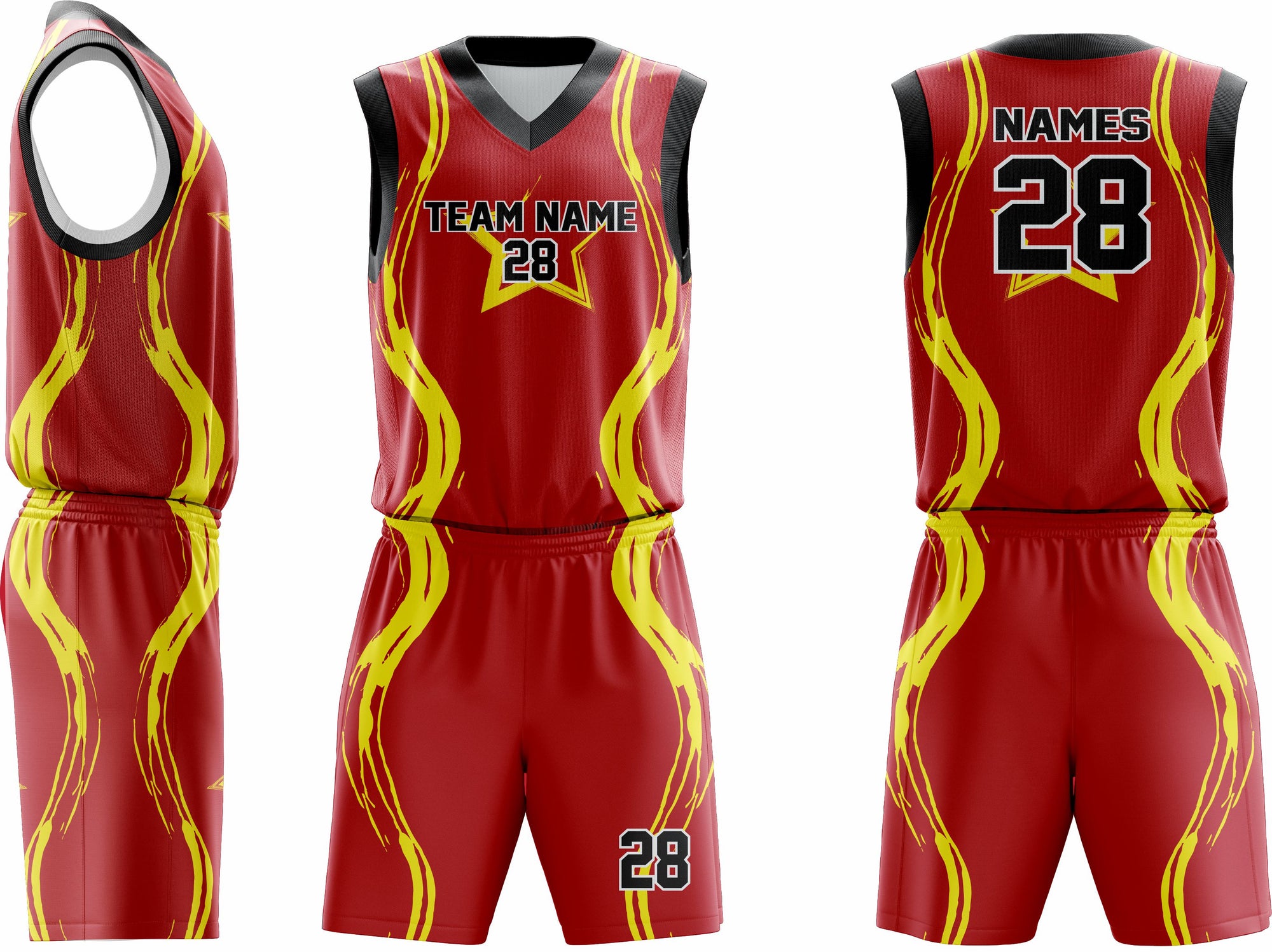 Custom Basketball Uniform 27 – Premium Team Jerseys & Shorts - Team Concept Sports