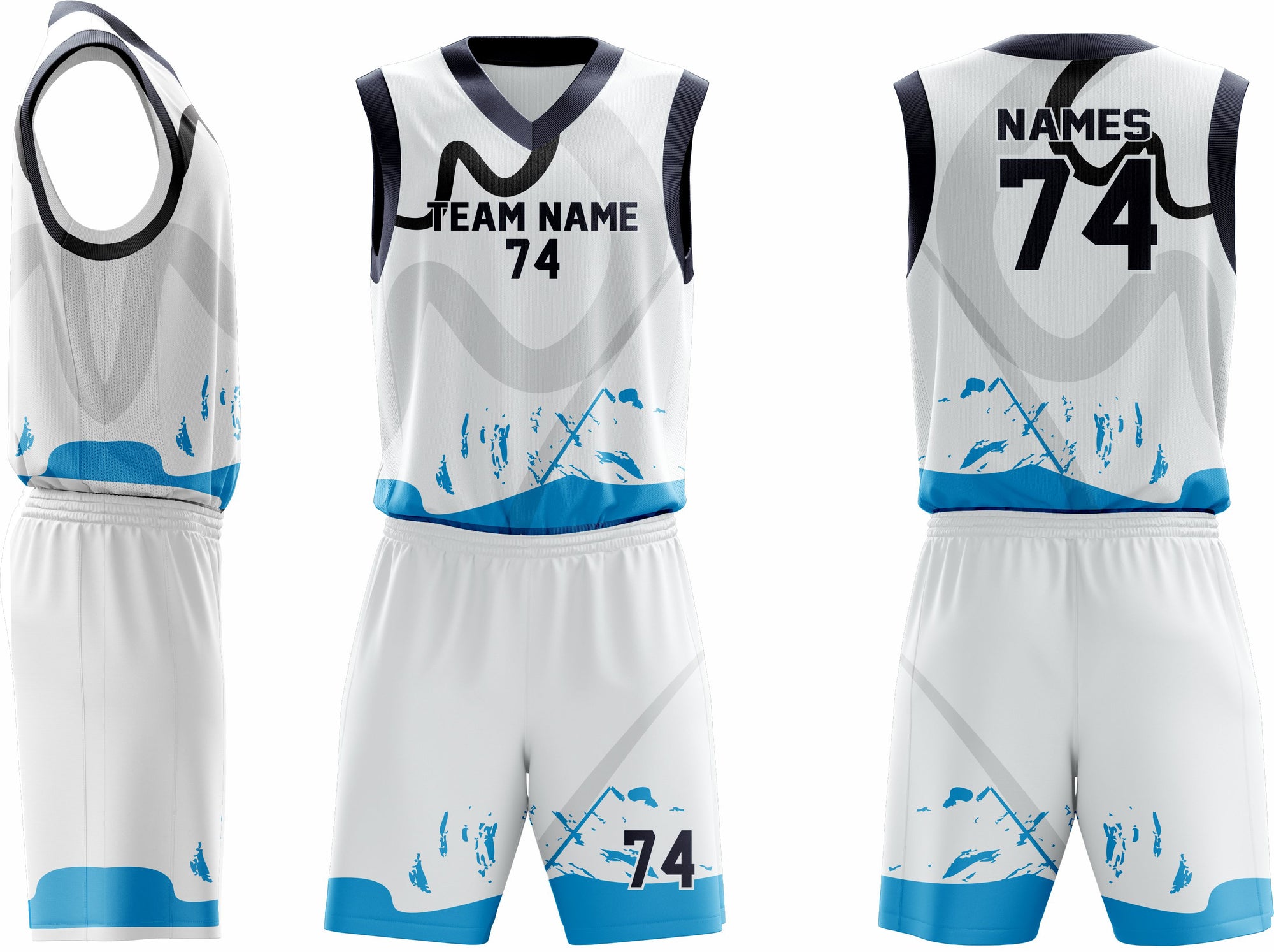 Custom Basketball Uniform 3 – Premium Team Jerseys & Shorts - Team Concept Sports