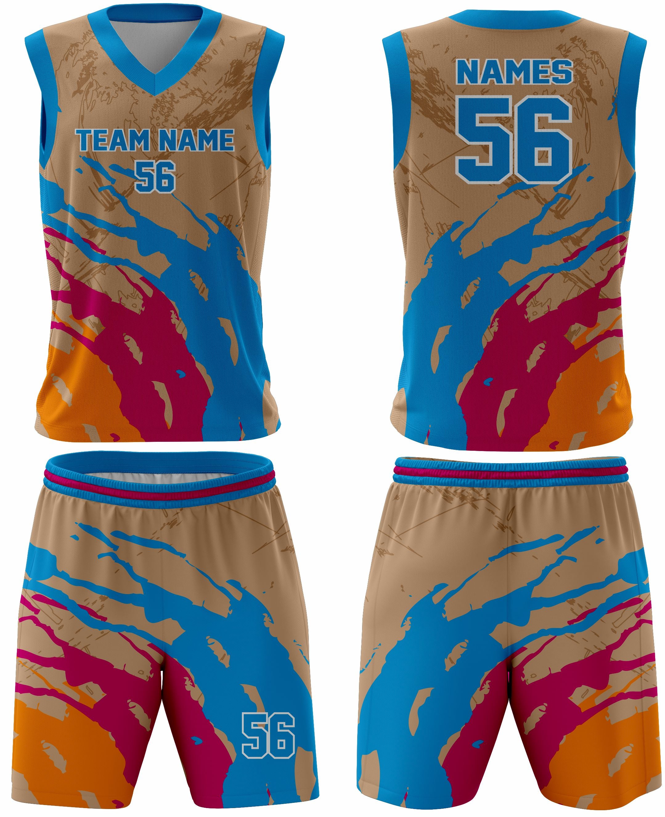 Custom Basketball Uniform 39 – Premium Team Jerseys & Shorts - Team Concept Sports