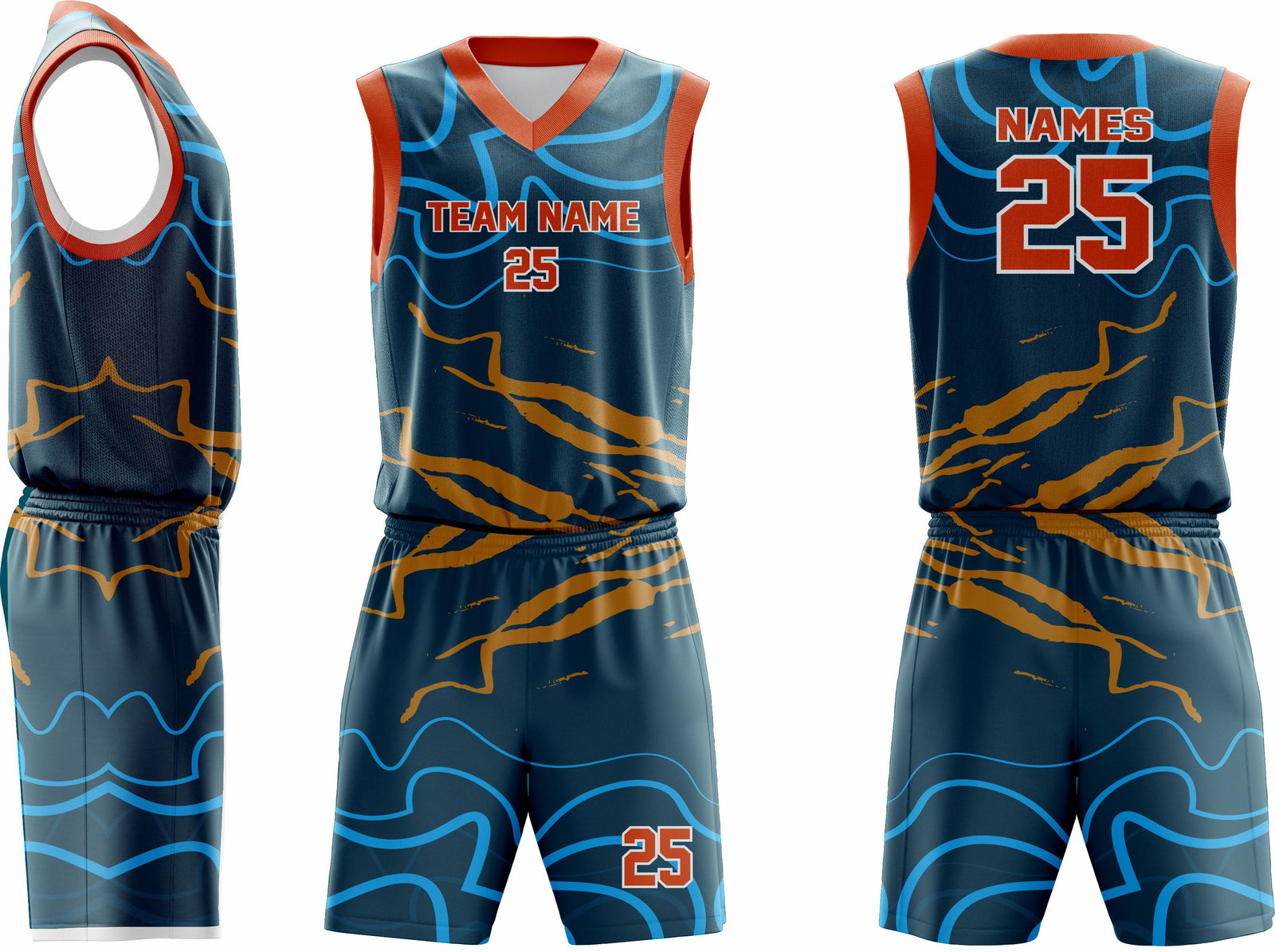 Custom Basketball Uniform 4 – Premium Team Jerseys & Shorts - Team Concept Sports