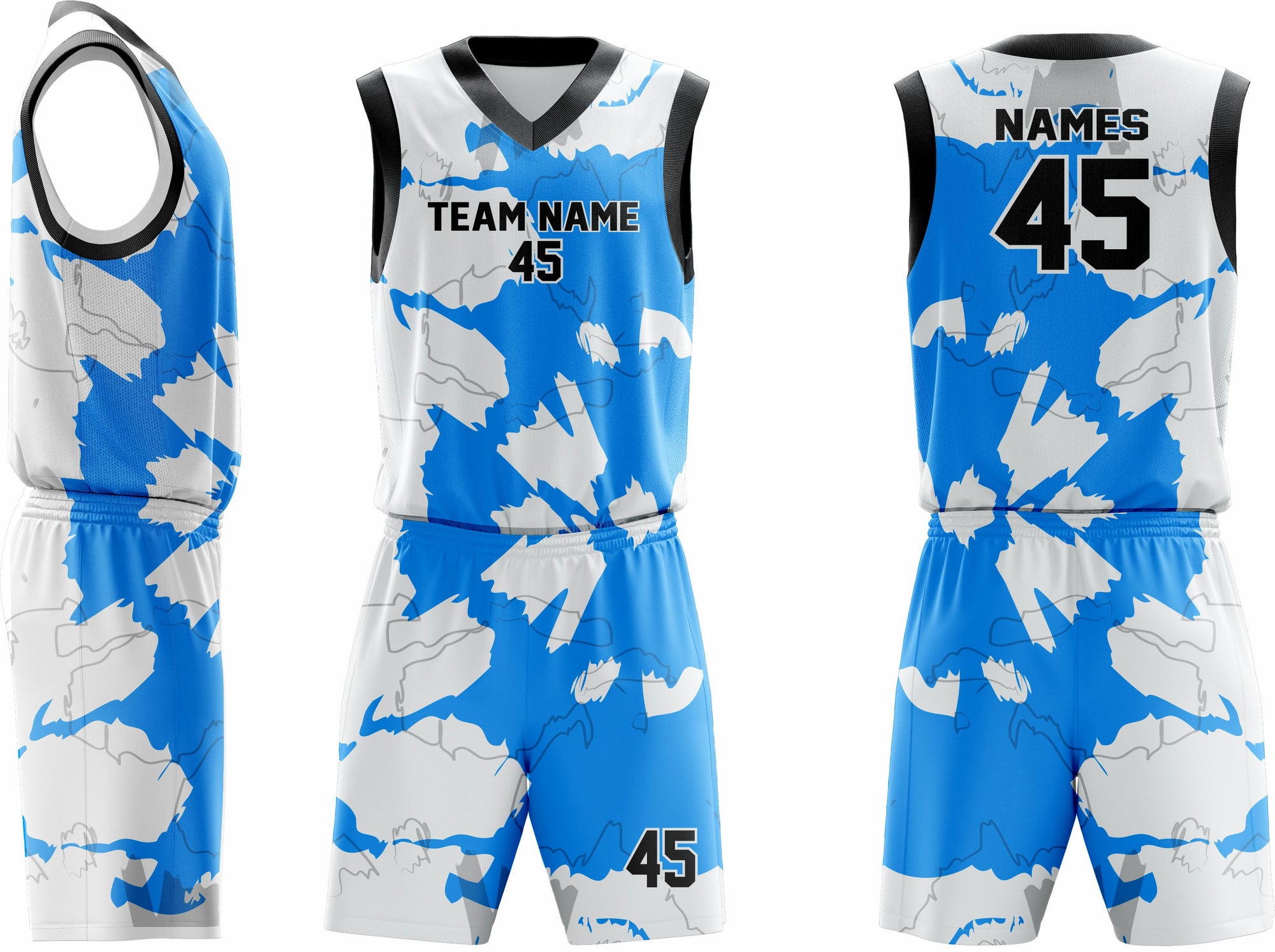 Custom Basketball Uniform 7 – Premium Team Jerseys & Shorts - Team Concept Sports
