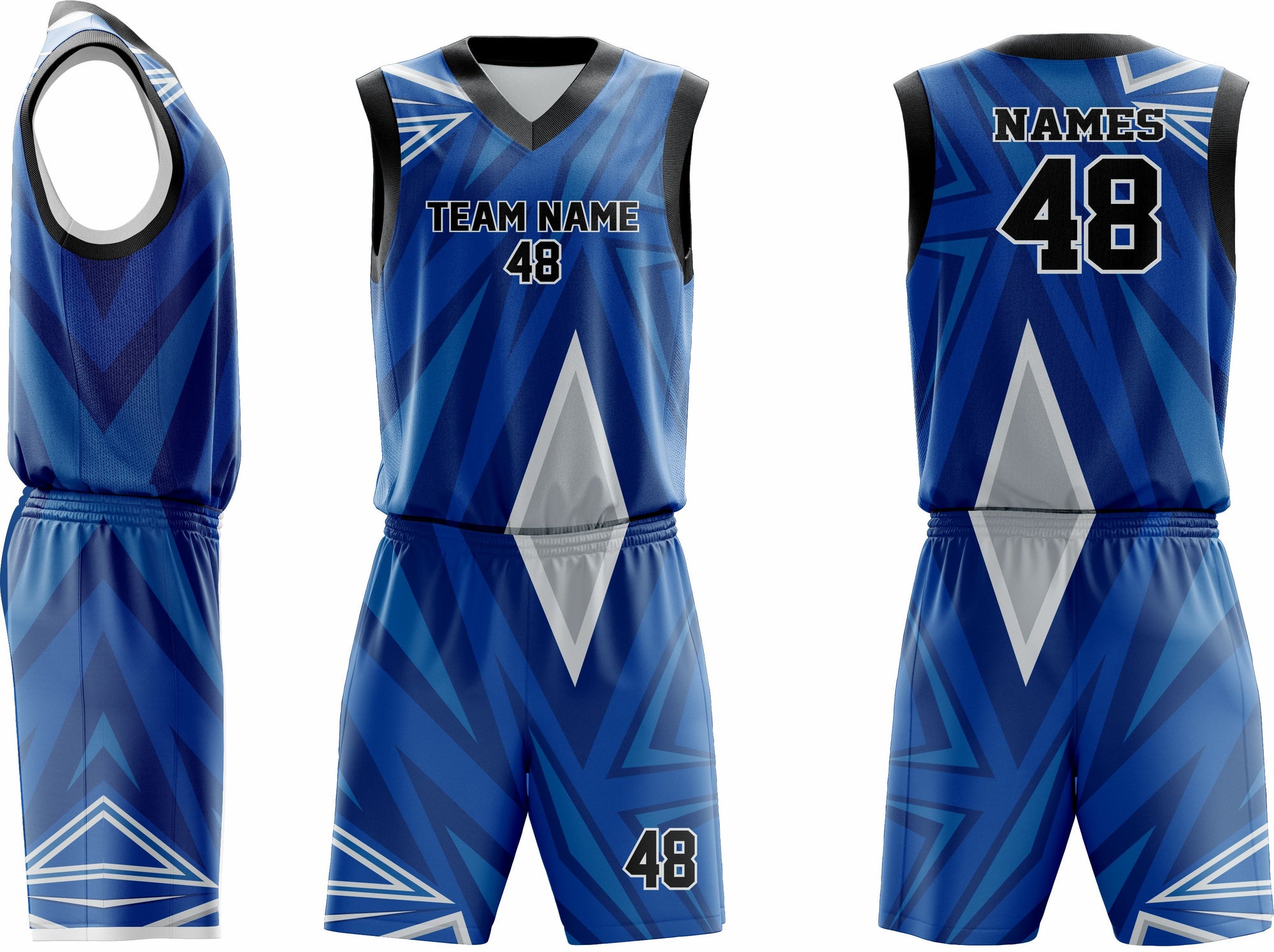 Custom Basketball Uniform 9 – Premium Team Jerseys & Shorts - Team Concept Sports