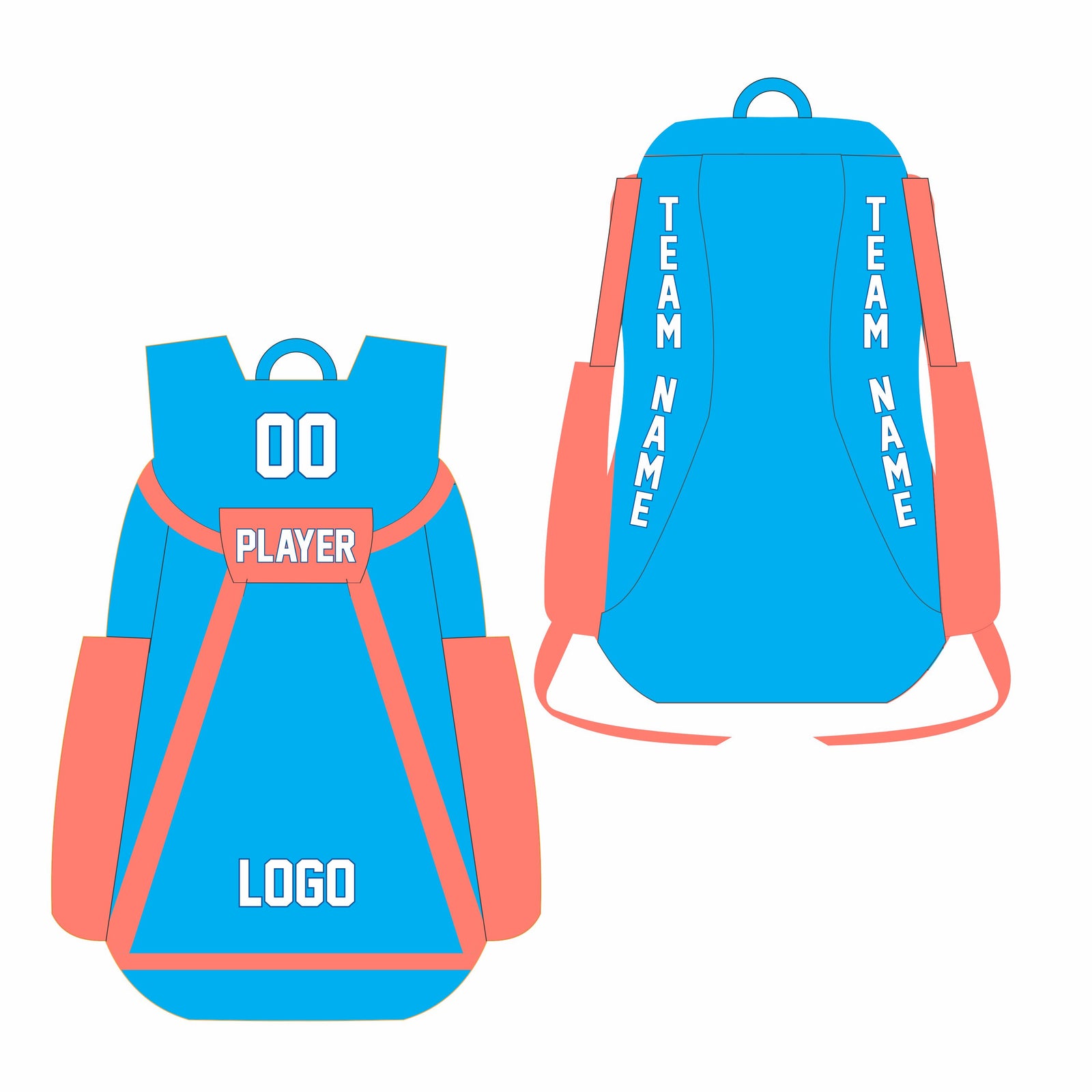 High-Performance Sports Bags 02 - Customizable Name & Number - Team Concept Sports