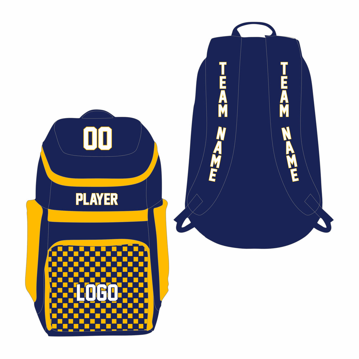 High-Performance Sports Bags 05 - Customizable Name & Number - Team Concept Sports