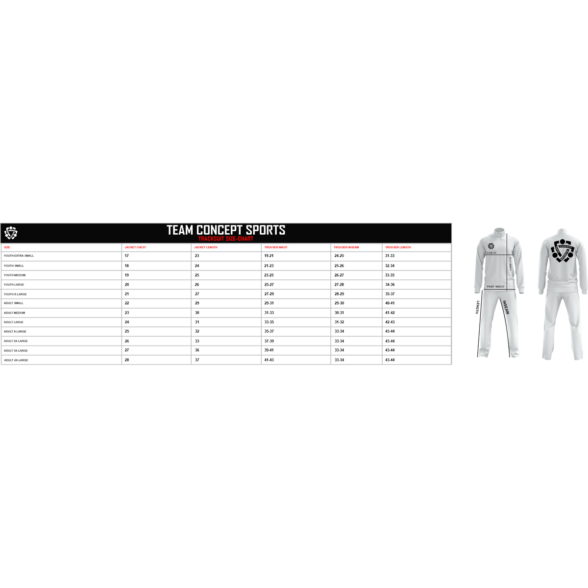 Premium Sports Track Suit 1 – Breathable, Stylish & Durable - Team Concept Sports
